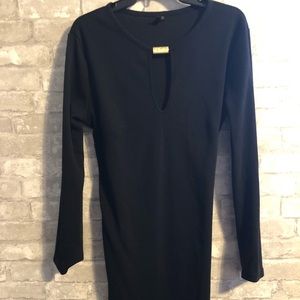 Miusol Bodycon Dress - Gold keyhole